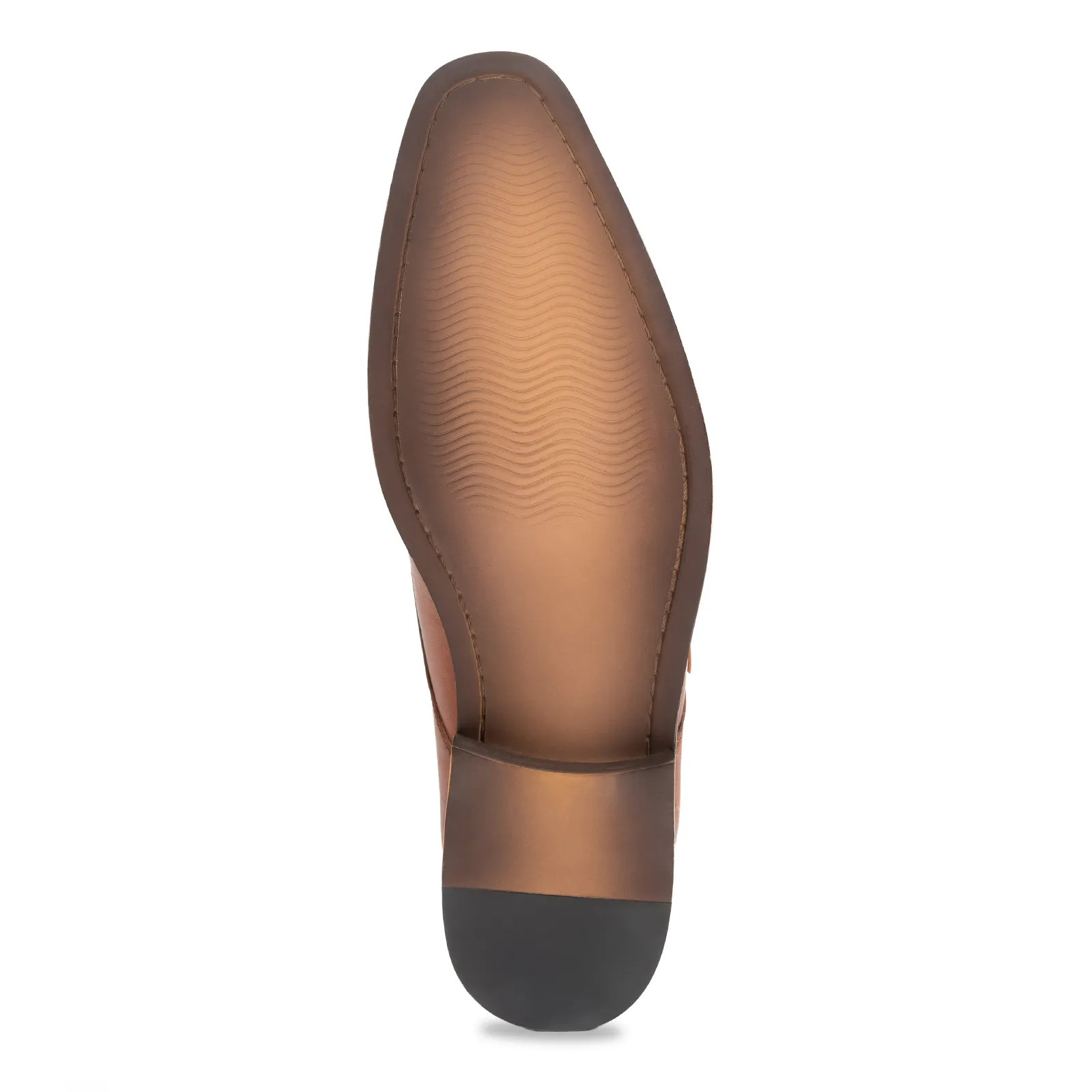 Single strap formal monk shoes