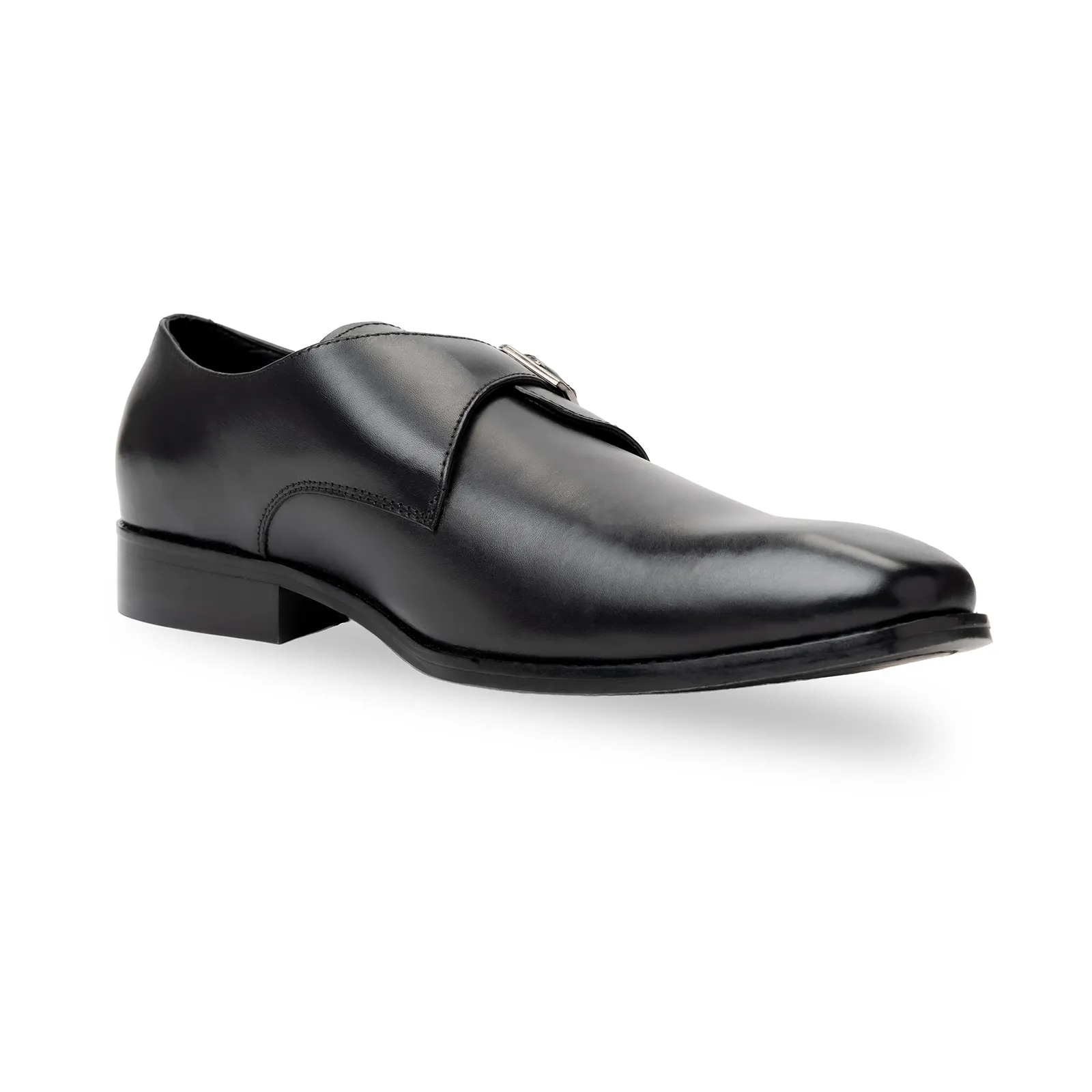 Single strap formal monk shoes
