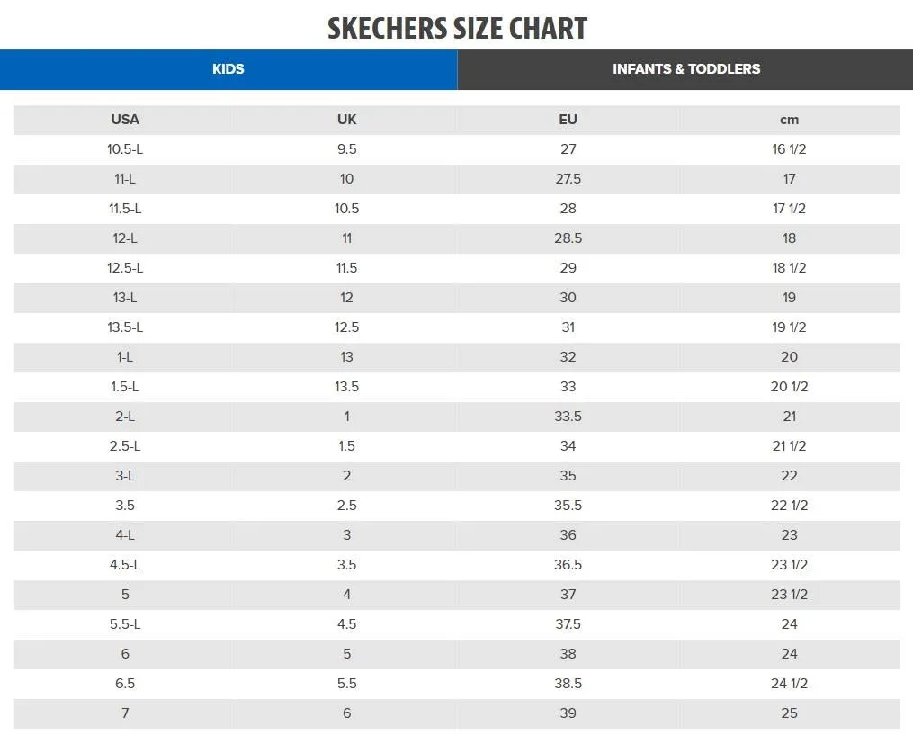 Skechers (GAR405019L) Childrens Sports Go Run Consistent Kelpton Shoes in UK 1.5 to 13.5