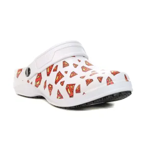 Skechers Women's Riverbound - Saving White/Red Superman Rubber Clogs 108091