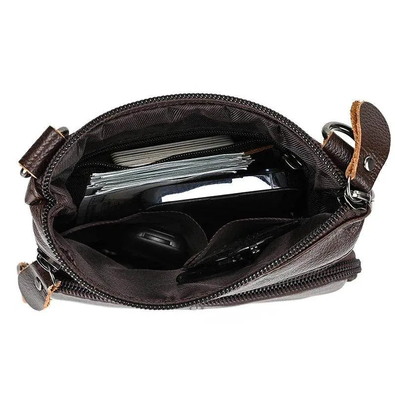 Small Leather Shoulder Crossbody Bags Mini Sling Bag for