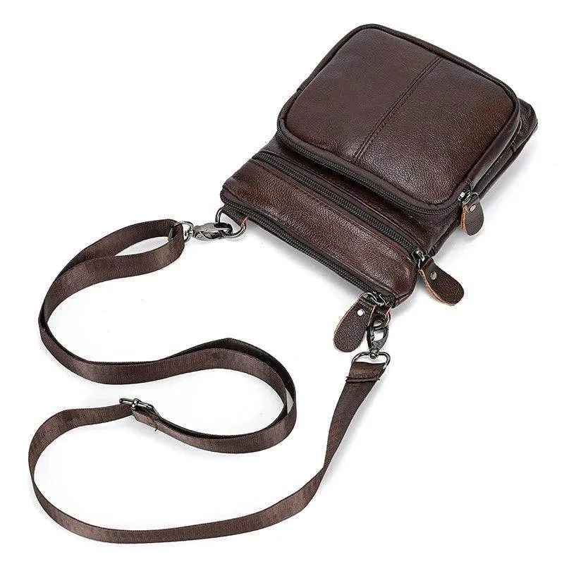 Small Leather Shoulder Crossbody Bags Mini Sling Bag for