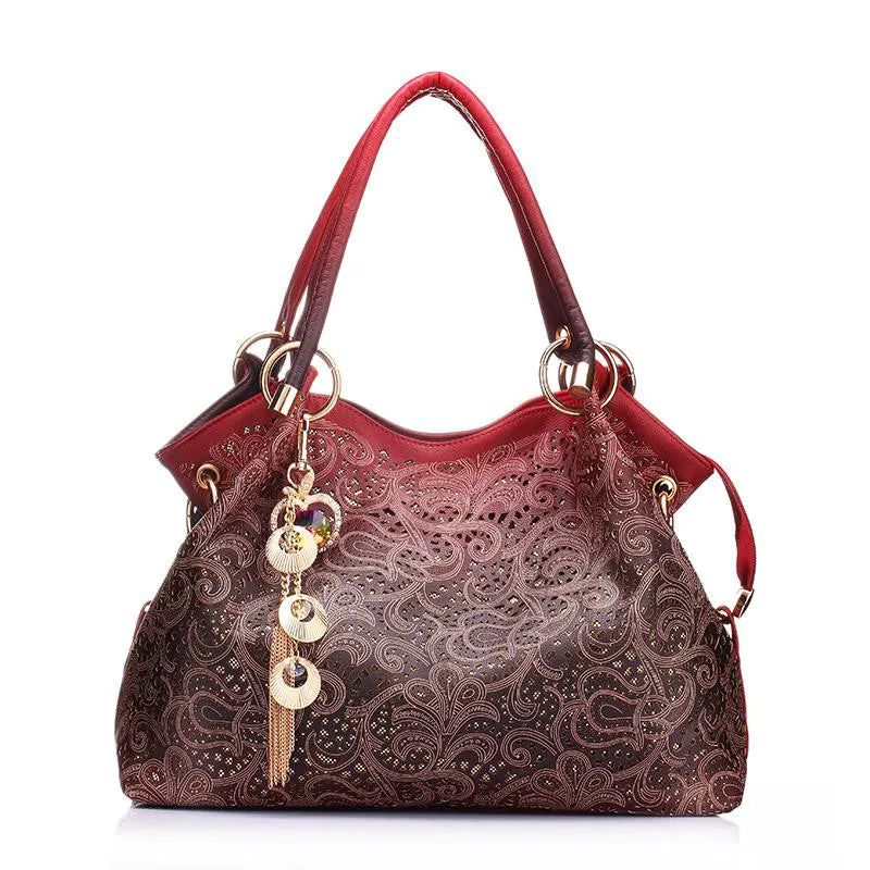 Women's Fashion 2017 High Quality Pu Designer Tote Handbags