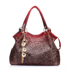 Women's Fashion 2017 High Quality Pu Designer Tote Handbags