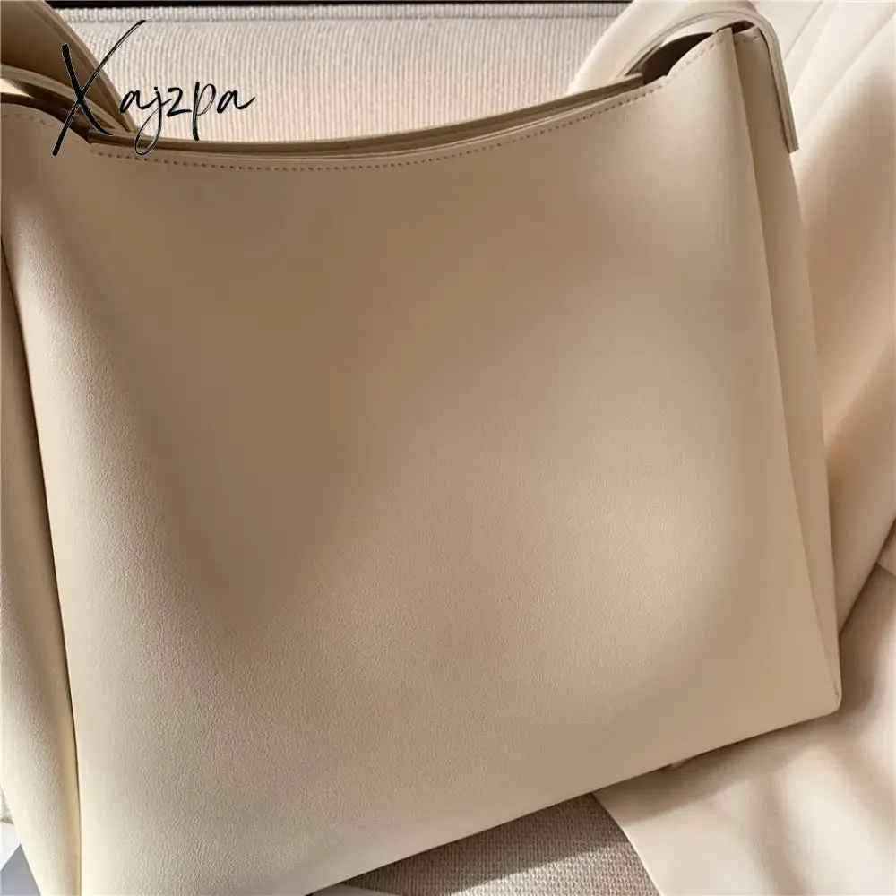 Xajzpa - 2 Sets Casual Tote Bags PU Leather Shoulder Bags for Women Fashion Female Travel Bag Designer Luxury Lady Underarm Bag Brand Sac