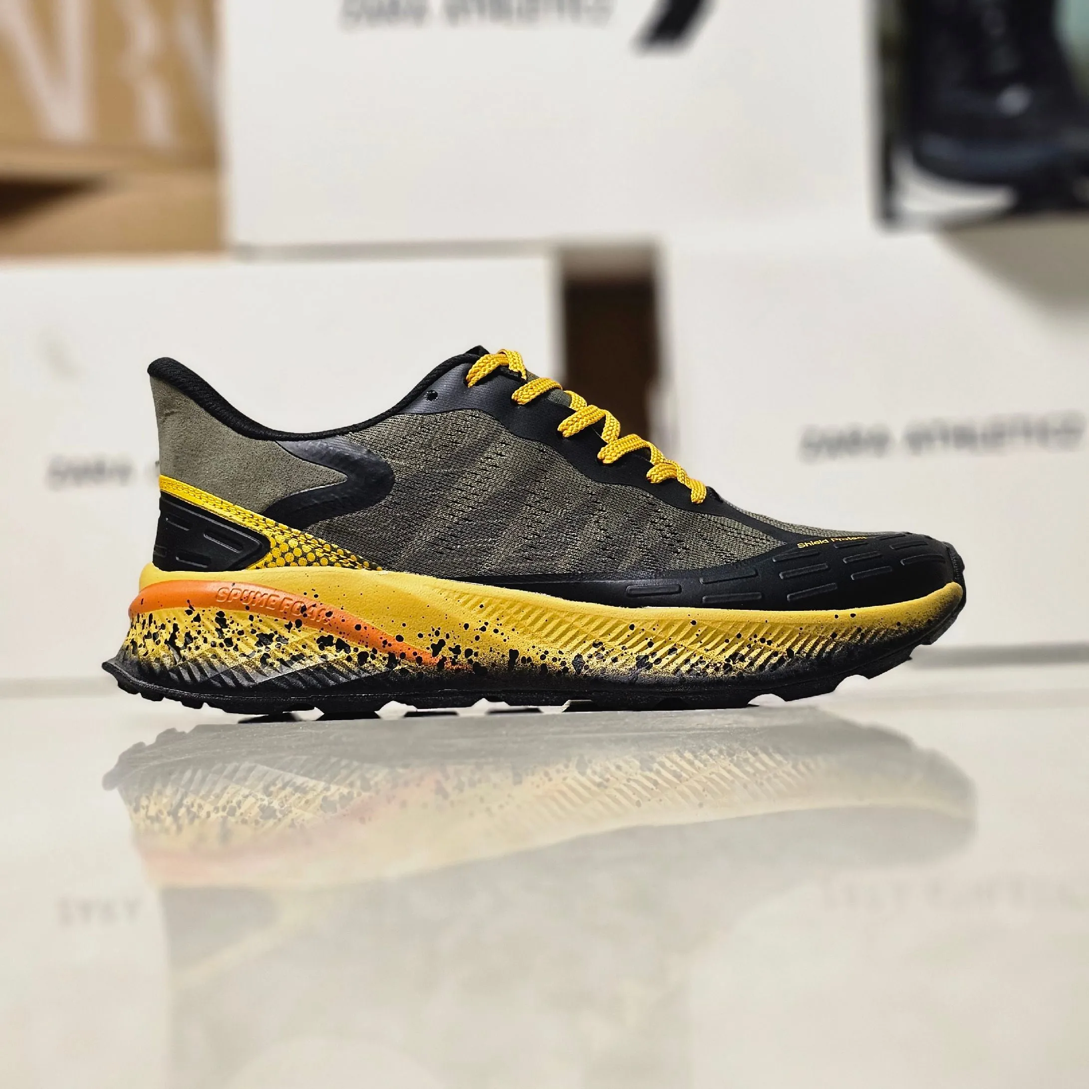Zara Athleticz Runner Trail Shoes Yellow Black